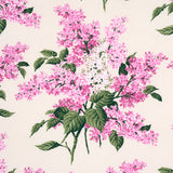 Schumacher Proust'S Lilacs Pink Fabric - Eade's Wallpaper