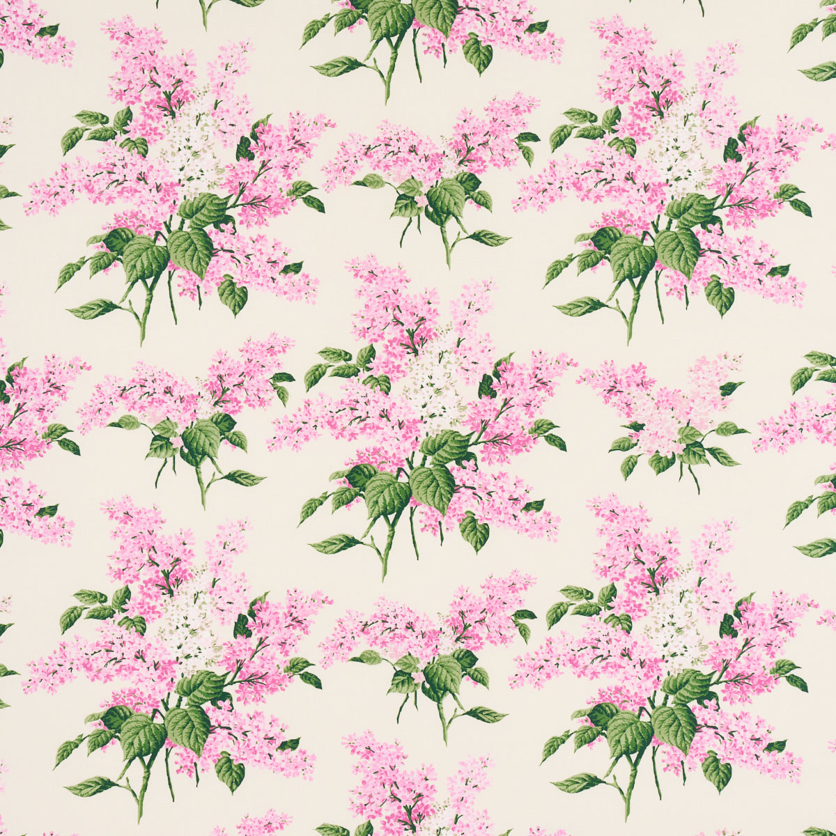 Schumacher Proust'S Lilacs Pink Fabric - Eade's Wallpaper
