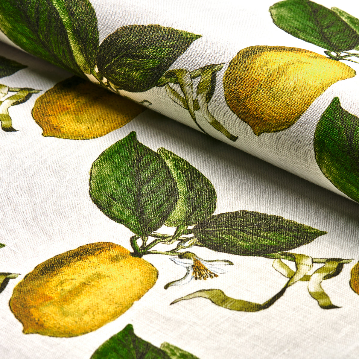 Schumacher Le Citron Ivory Fabric - Eade's Wallpaper