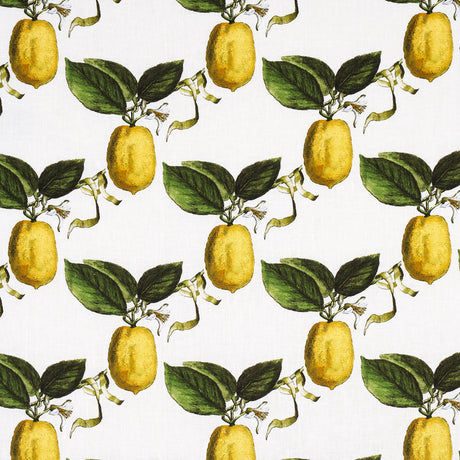 Schumacher Le Citron Ivory Fabric - Eade's Wallpaper