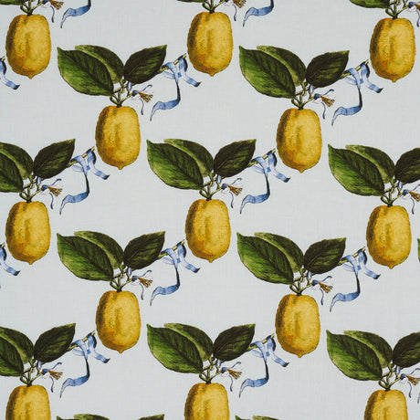 Schumacher Le Citron Sky Fabric - Eade's Wallpaper