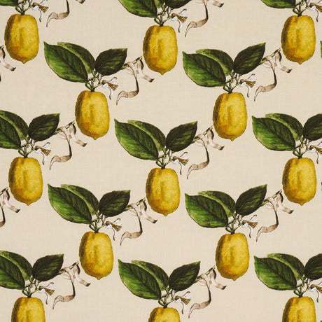 Schumacher Le Citron Natural Fabric - Eade's Wallpaper