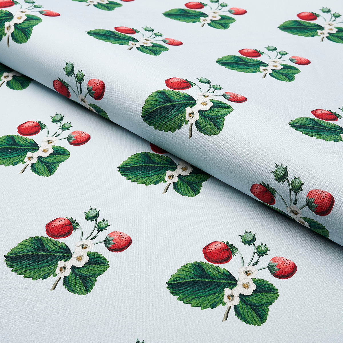Schumacher Strawberry Hill Sky Fabric - Eade's Wallpaper