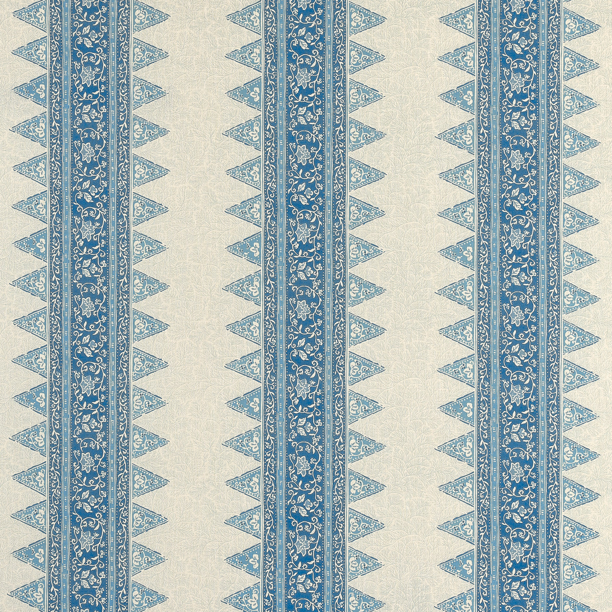 Schumacher Foxglove Indoor/Outdoor Indigo Fabric