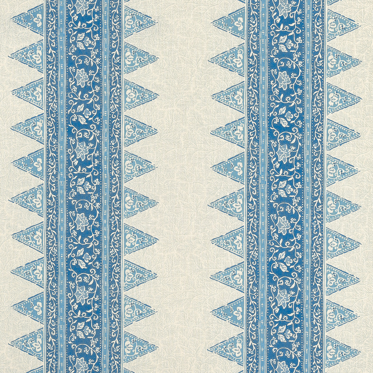 Schumacher Foxglove Indoor/Outdoor Indigo Fabric