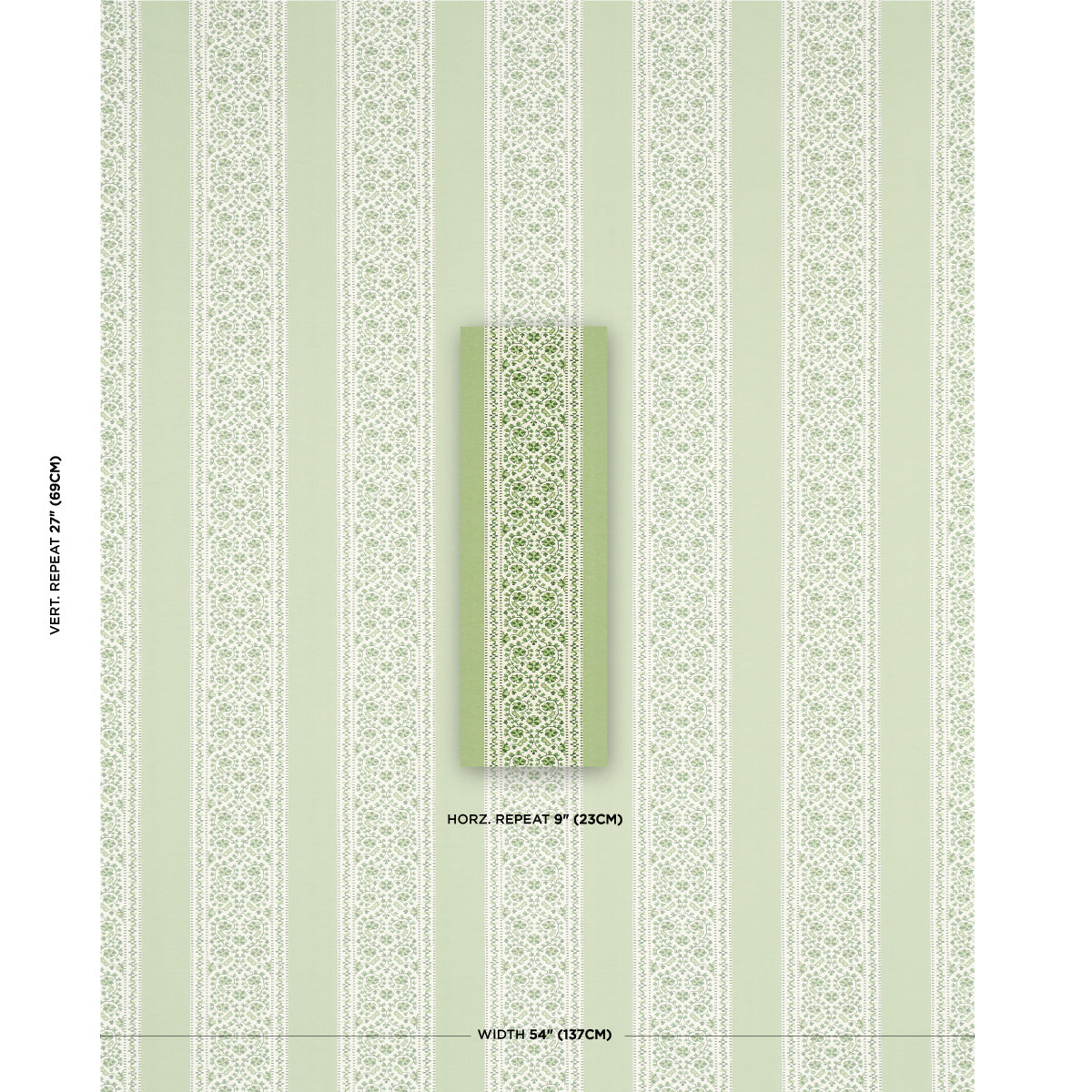 Schumacher Jasmine Indoor/Outdoor Leaf Green Fabric