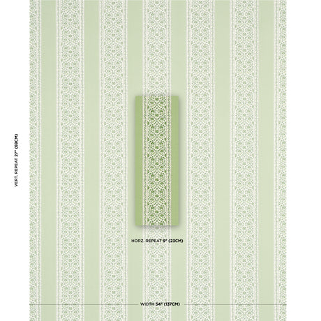 Schumacher Jasmine Indoor/Outdoor Leaf Green Fabric