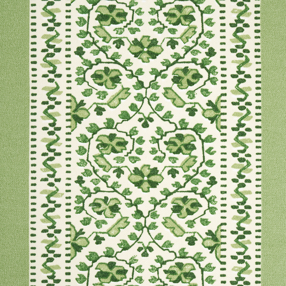 Schumacher Jasmine Indoor/Outdoor Leaf Green Fabric