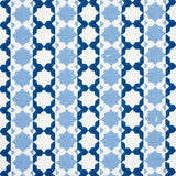 Schumacher Posy Indoor/Outdoor Indigo Fabric - Eade's Wallpaper