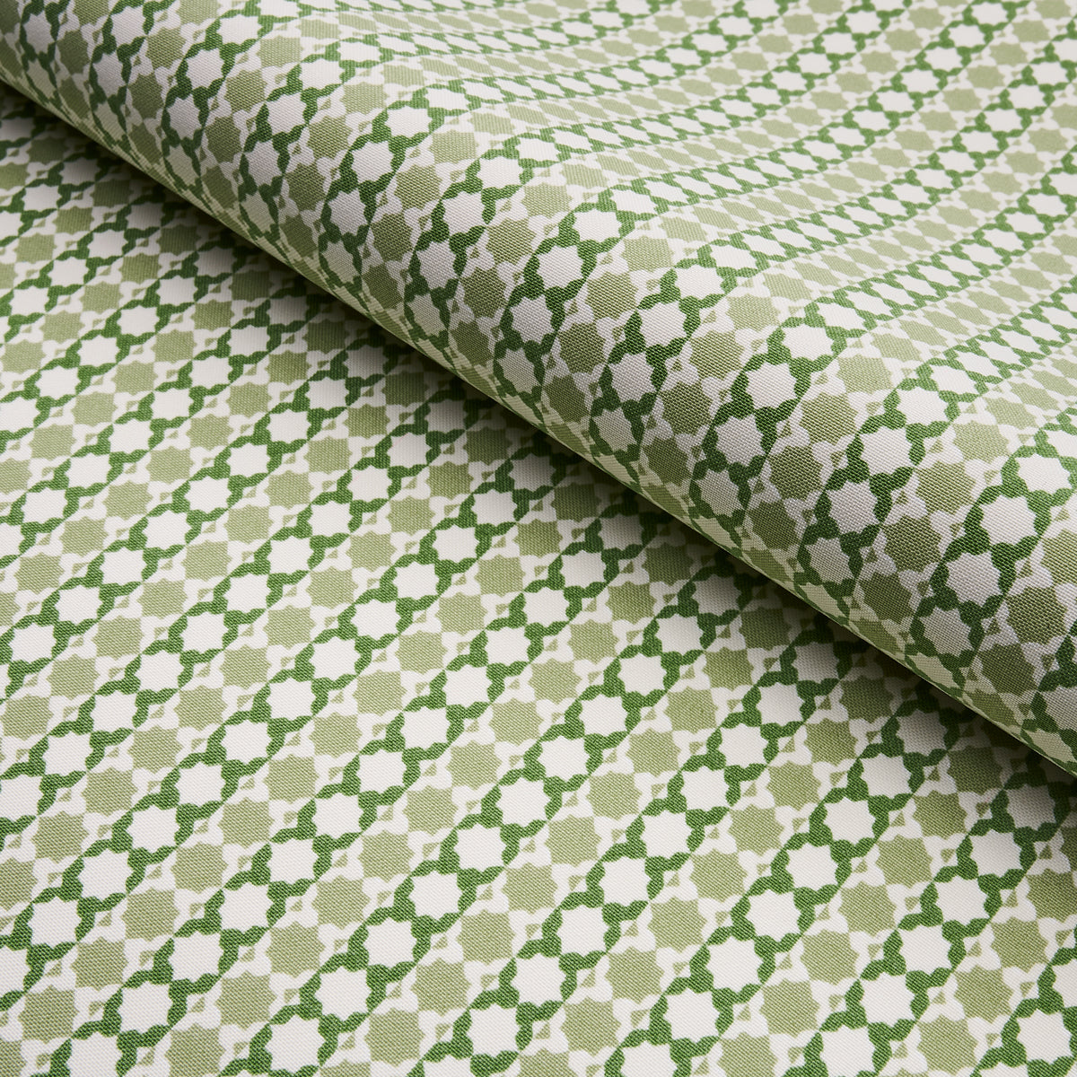 Schumacher Posy Indoor/Outdoor Leaf Green Fabric - Eade's Wallpaper