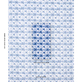 Schumacher Portail Francais Indoor/Outdoor Navy Fabric - Eade's Wallpaper