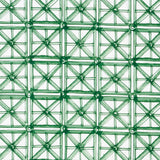 Schumacher Portail Francais Indoor/Outdoor Emerald Fabric - Eade's Wallpaper