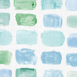 Schumacher Palette Indoor/Outdoor Seaglass Fabric - Eade's Wallpaper