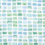 Schumacher Palette Indoor/Outdoor Seaglass Fabric - Eade's Wallpaper