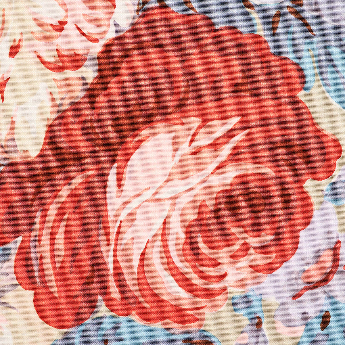 Schumacher Queenies Floral Chintz Chelsea Garden Fabric - Eade's Wallpaper