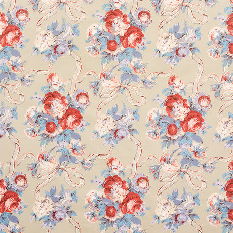Schumacher Queenies Floral Chintz Chelsea Garden Fabric - Eade's Wallpaper