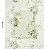 Schumacher Summer Hydrangea Celadon Fabric - Eade's Wallpaper