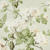 Schumacher Summer Hydrangea Celadon Fabric - Eade's Wallpaper