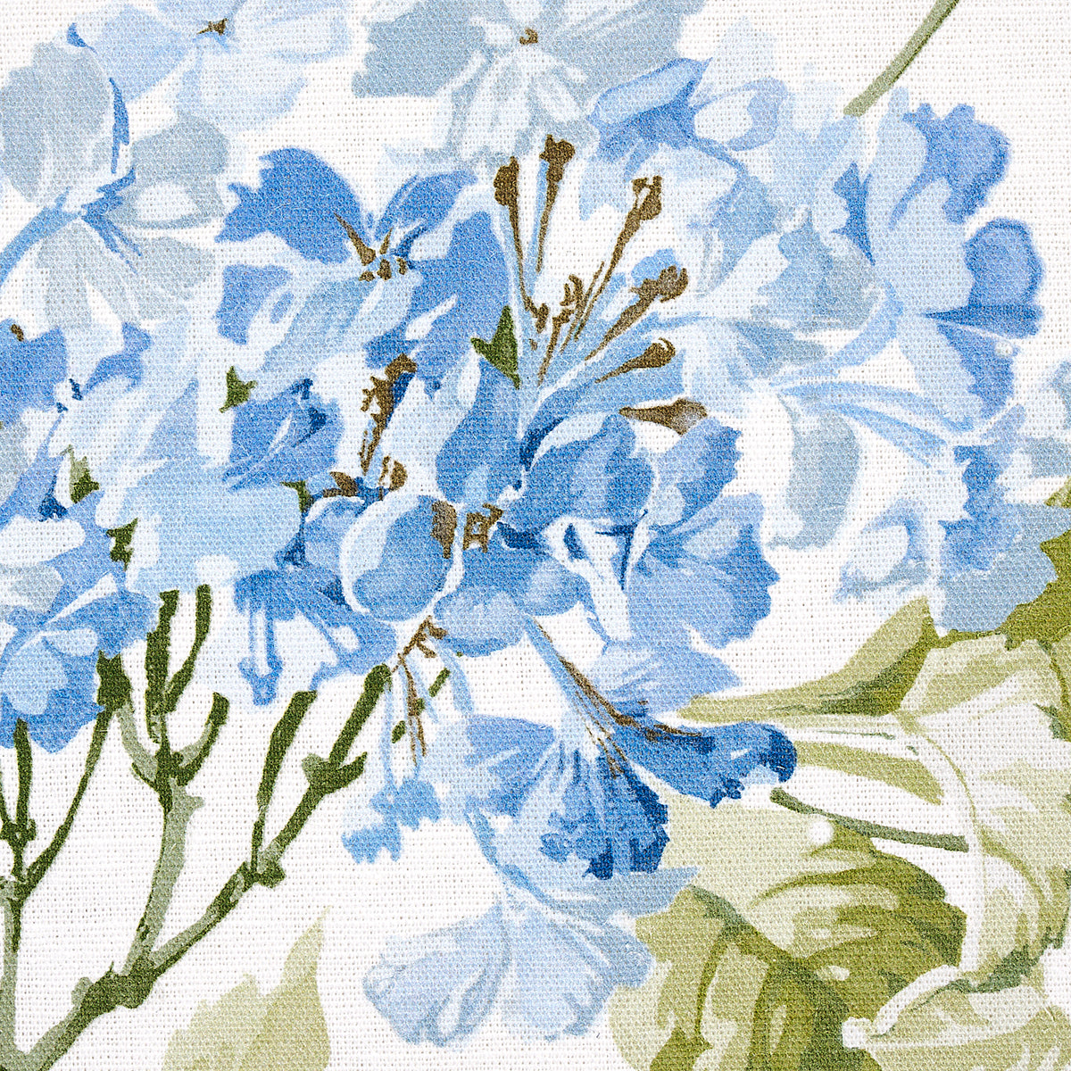 Schumacher 180822 SUMMER HYDRANGEA in BLUE HYDRANGEA Fabric
