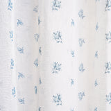 Schumacher Margie Floral Sheer Soft Blue Fabric - Eade's Wallpaper