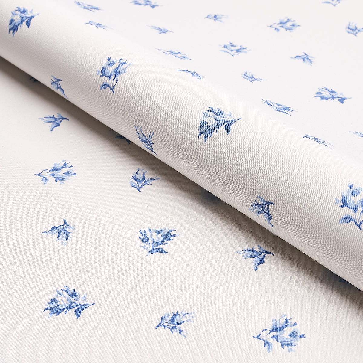 Schumacher Margie Floral Porcelain Fabric - Eade's Wallpaper