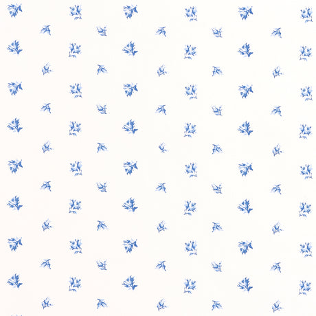 Schumacher Margie Floral Porcelain Fabric - Eade's Wallpaper