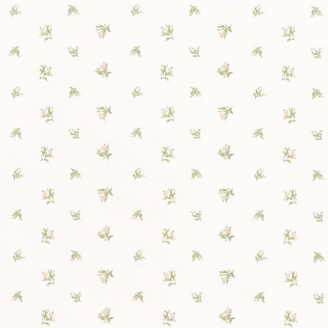 Schumacher Margie Floral Gris Fabric - Eade's Wallpaper