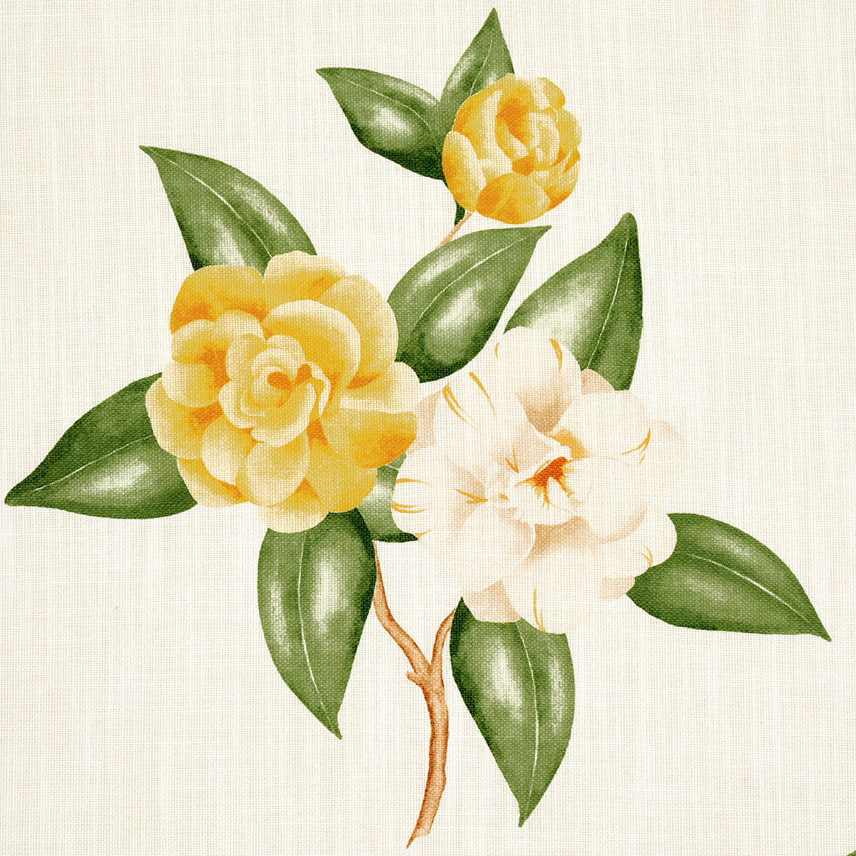 Schumacher Casablanca Floral Indoor/Outdoor Pale Yellow Fabric