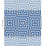 Schumacher Roxbury Indoor/Outdoor Navy Fabric - Eade's Wallpaper