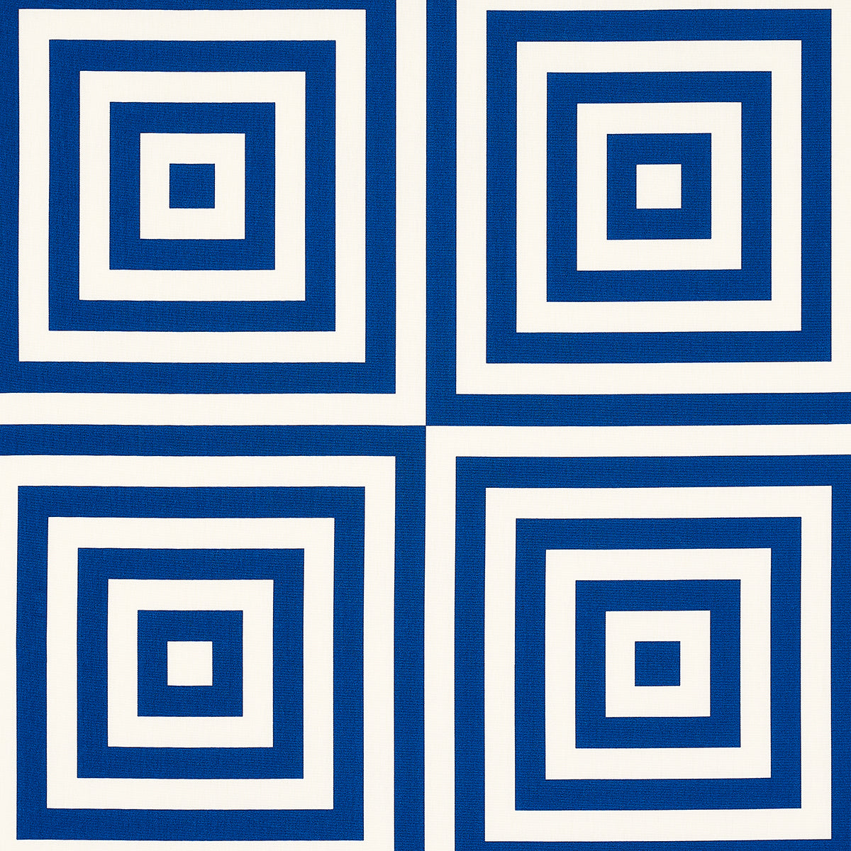 Schumacher Roxbury Indoor/Outdoor Navy Fabric - Eade's Wallpaper