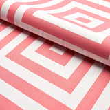 Schumacher Roxbury Indoor/Outdoor Coral Fabric - Eade's Wallpaper