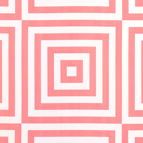 Schumacher Roxbury Indoor/Outdoor Coral Fabric - Eade's Wallpaper