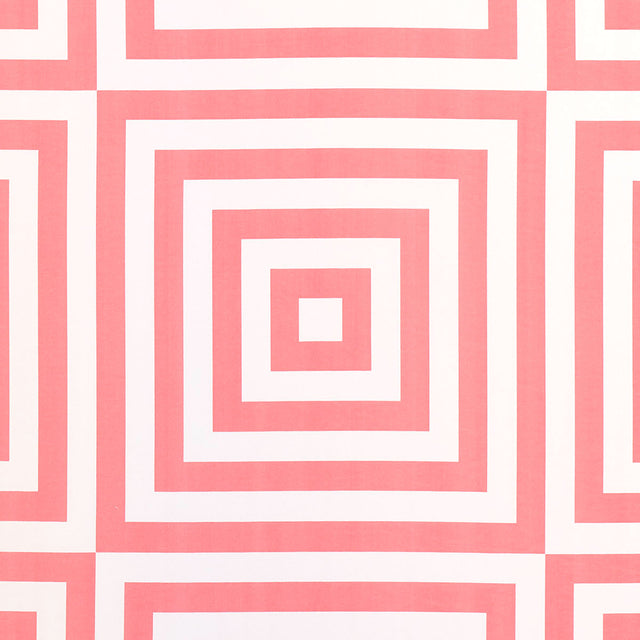 Schumacher Roxbury Indoor/Outdoor Coral Fabric - Eade's Wallpaper