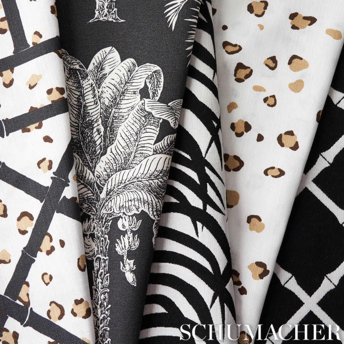 Schumacher Wild At Heart Indoor/ Outdoor Safari Fabric - Eade's Wallpaper
