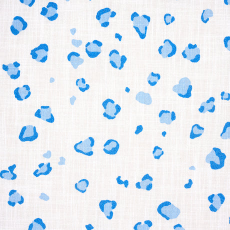 Schumacher Wild At Heart Indoor/ Outdoor Indigo Fabric - Eade's Wallpaper