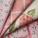 Schumacher Wild At Heart Indoor/ Outdoor Pink Fabric - Eade's Wallpaper