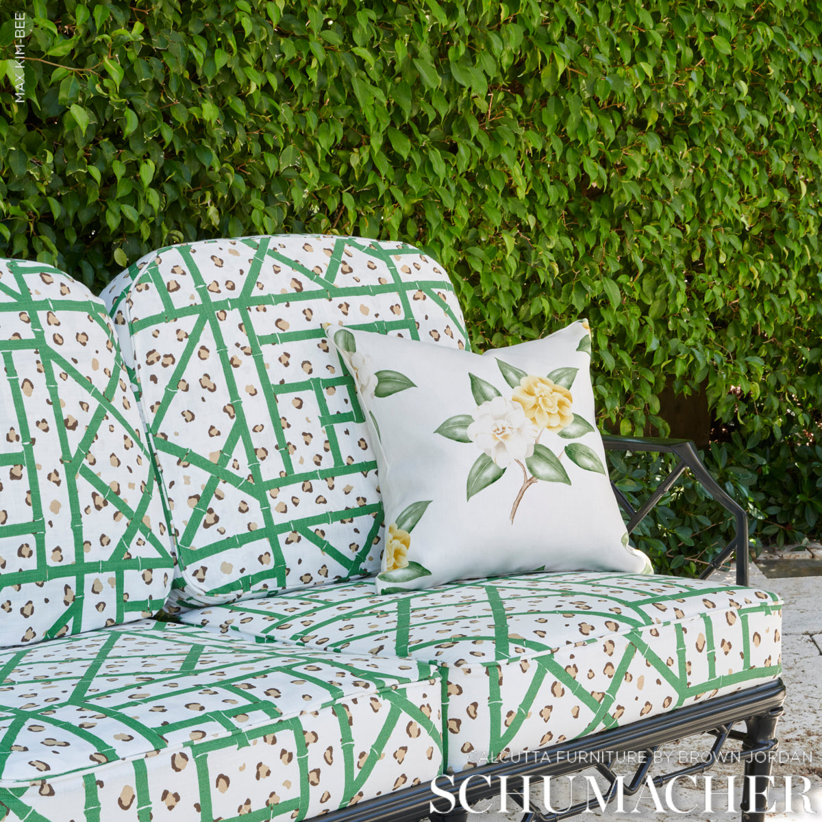 Schumacher Fancy Beast Indoor/ Outdoor Safari Green Fabric