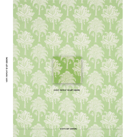 Schumacher Grand Palms Indoor/Outdoor Green Fabric