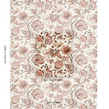 Schumacher Alexandra Vine Linen Natural & Spice Fabric