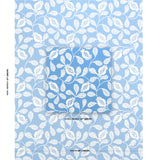 Schumacher Lanzadera Vine Indoor/Outdoor Ocean Fabric - Eade's Wallpaper