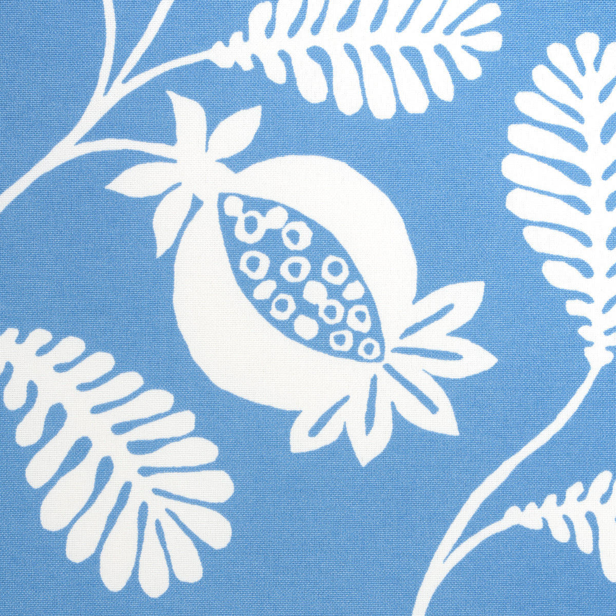 Schumacher Lanzadera Vine Indoor/Outdoor Ocean Fabric - Eade's Wallpaper