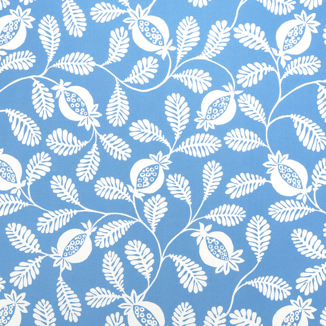 Schumacher Lanzadera Vine Indoor/Outdoor Ocean Fabric - Eade's Wallpaper