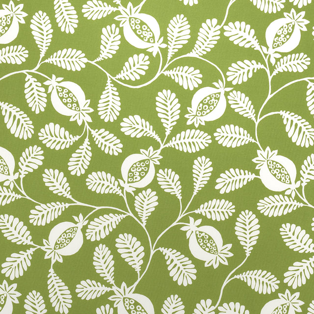 Schumacher Lanzadera Vine Indoor/Outdoor Honeydew Fabric - Eade's Wallpaper