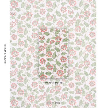 Schumacher Kava Cay Indoor/Outdoor Apricot Fabric