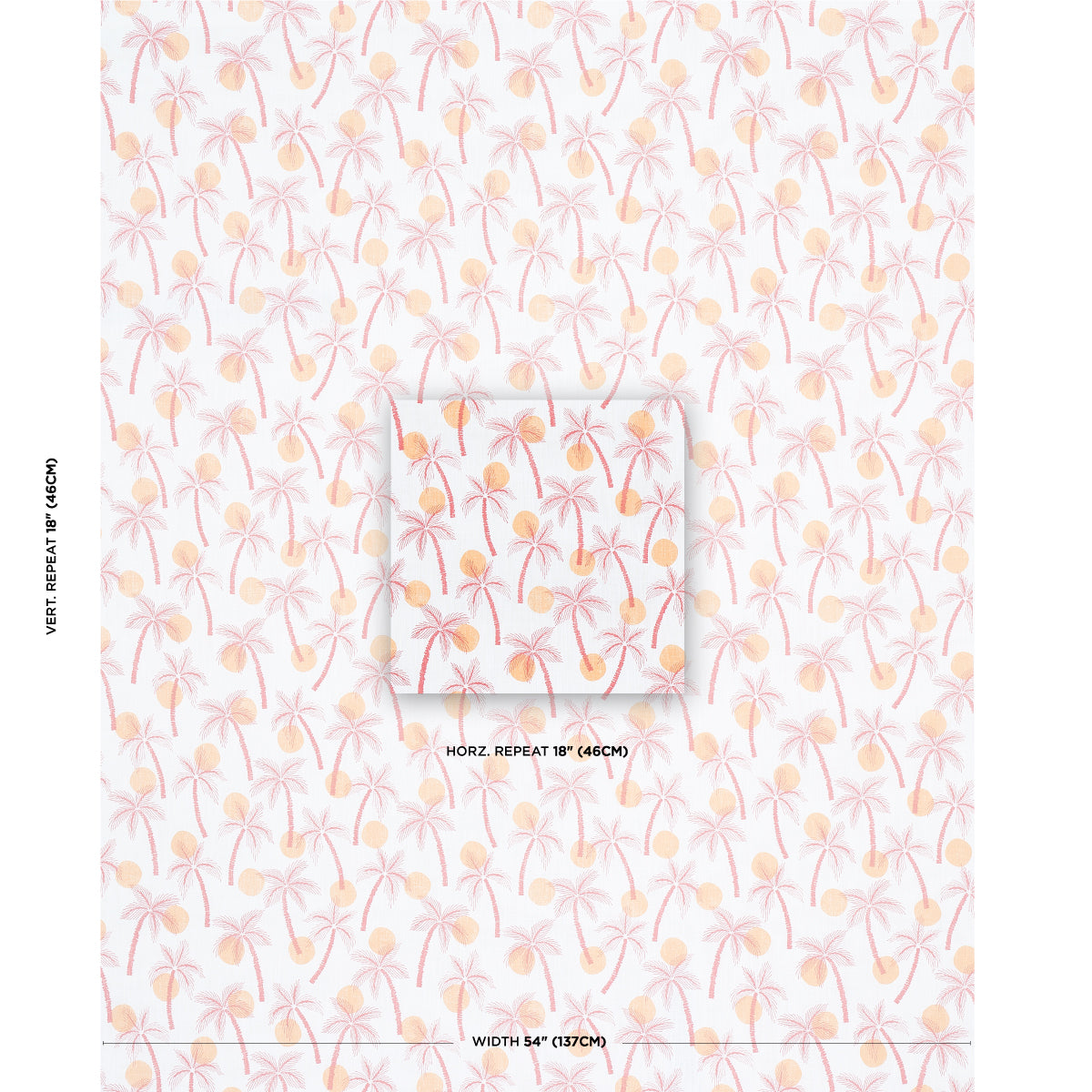 Schumacher Clarabella Palm Indoor/Outdoor Citrus Fabric
