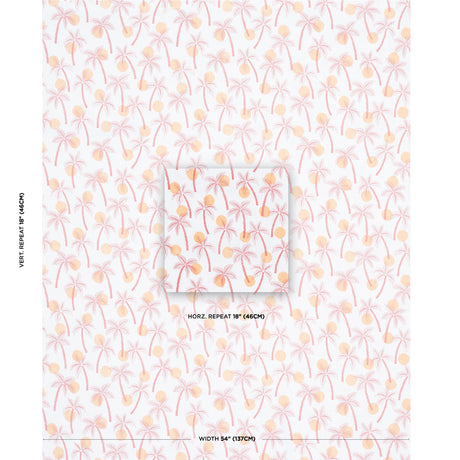 Schumacher Clarabella Palm Indoor/Outdoor Citrus Fabric