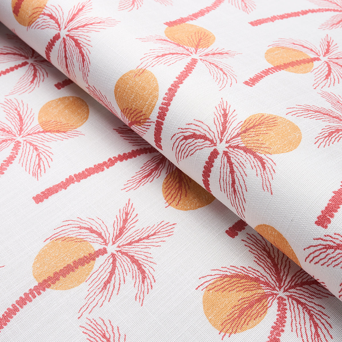 Schumacher Clarabella Palm Indoor/Outdoor Citrus Fabric