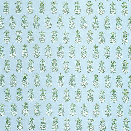 Schumacher Piña Cove Indoor/Outdoor Aquamarine Fabric - Eade's Wallpaper