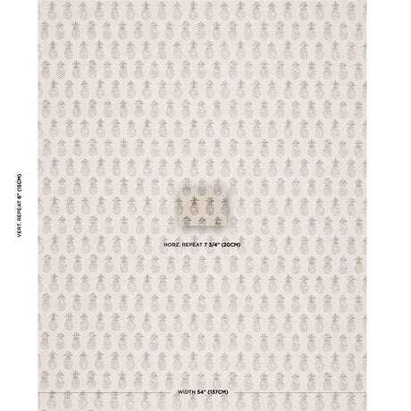 Schumacher Piña Cove Indoor/Outdoor Coconut Fabric - Eade's Wallpaper