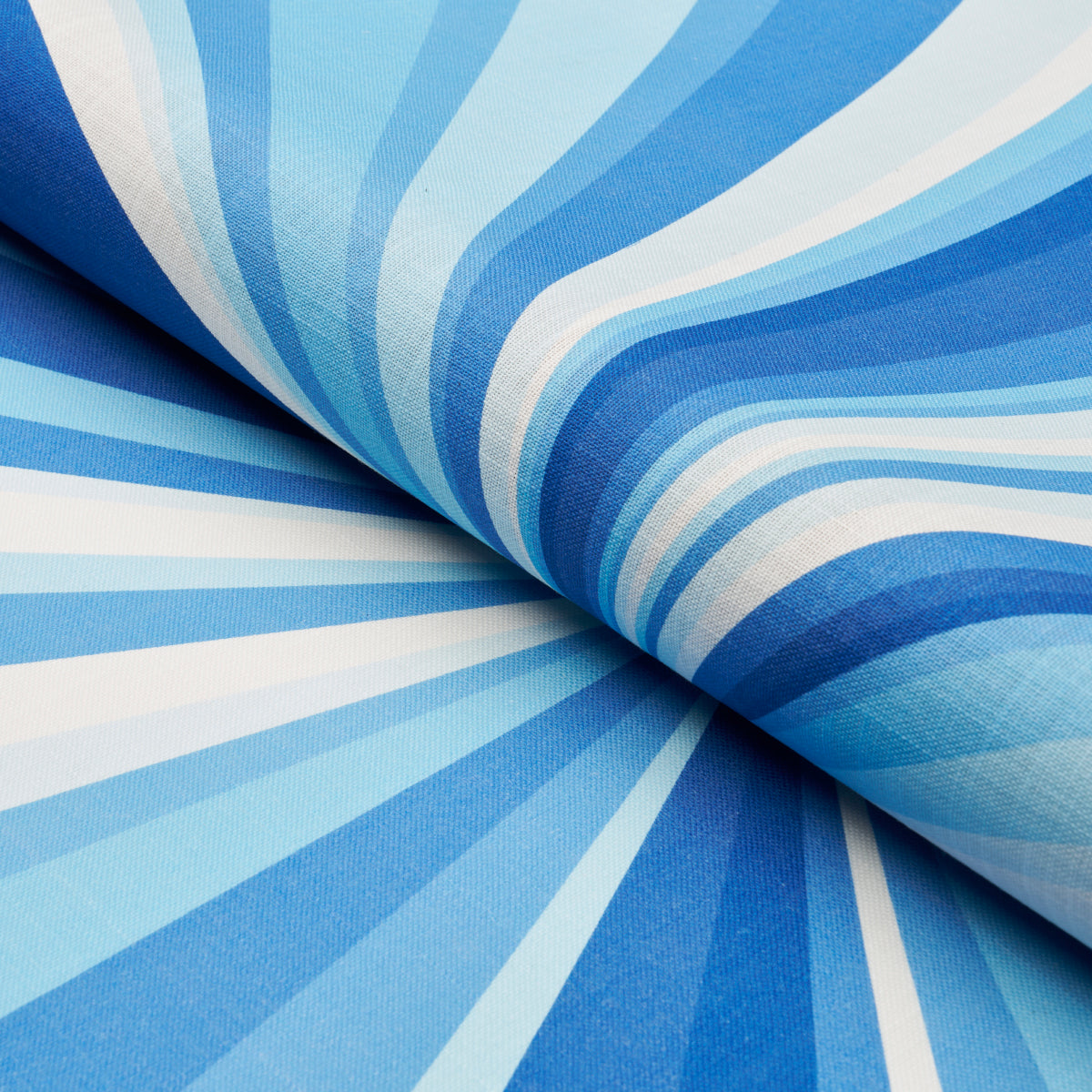 Schumacher Sunbeam Print Indoor/Outdoor Panel Horizon Blue Fabric - Eade's Wallpaper